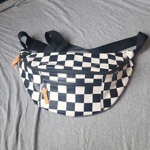 Checkered Black and White Bum Bag